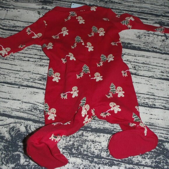 Gymboree Gingerbread Boy 5-9 lbs. Preemie Sleeper Footed Pajama Sleepwear NWT - Picture 3 of 3